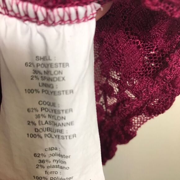 Jessica Simpson Maternity Size Medium Red Lace Top 3/4 Sleeves Tank Line… - Picture 5 of 6